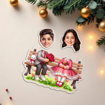 Express your love with this personalized love couple bobblehead caricature, crafted from your photo. Featuring a solar-powered moving head, it’s perfect for home, office, and car décor. A heartfelt gift for birthdays, anniversaries, weddings, and Val